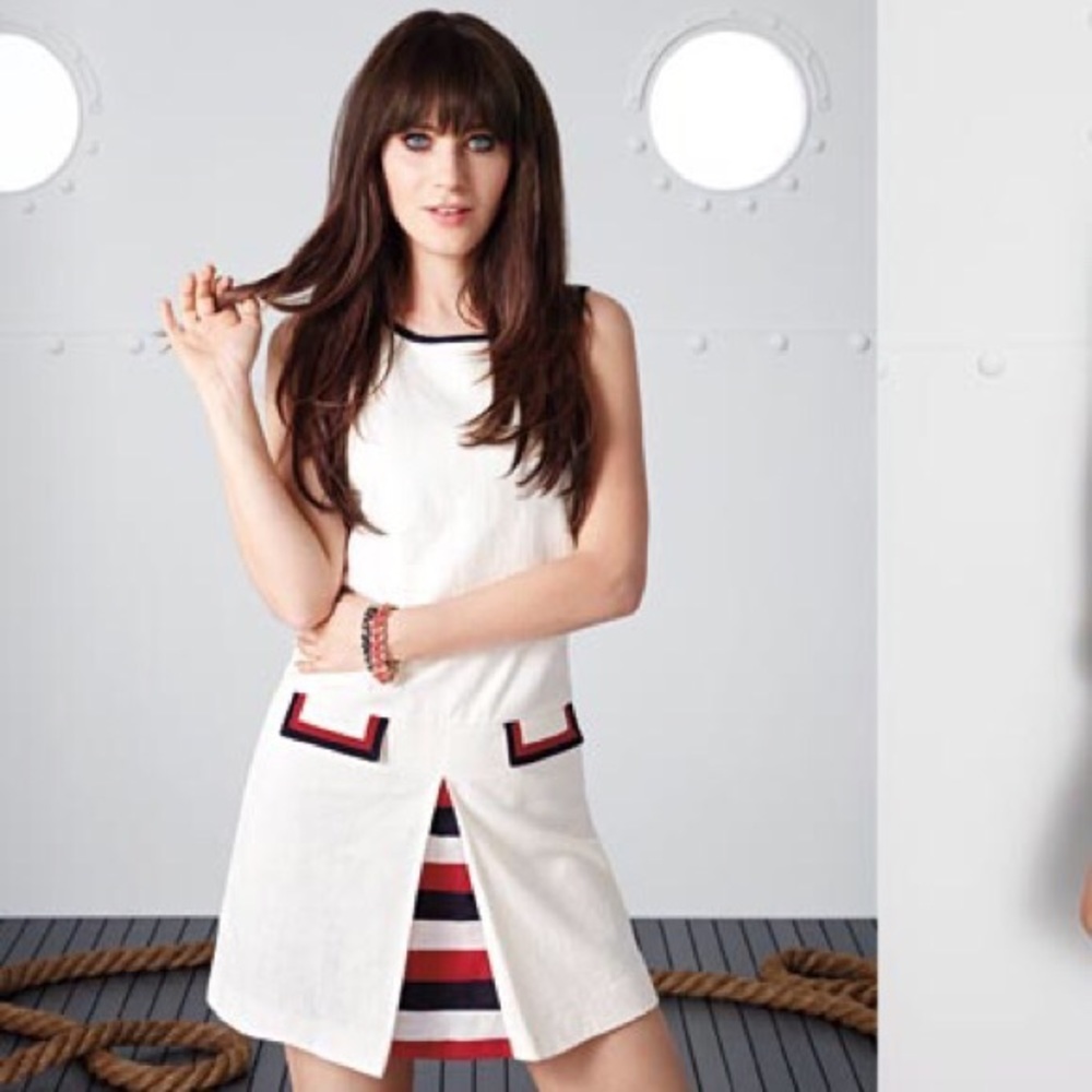 Zooey Deschanel Tommy Hilfiger “Ahoy” dress